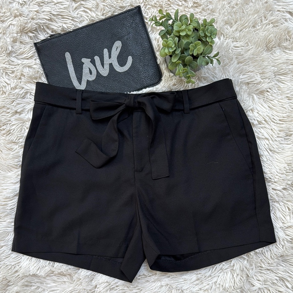 🎉HP🎉 Banana Republic Factory Tie Waist Shorts 💗 Black